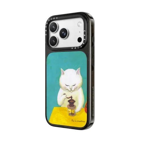 grind coffee beans - iPhone 18 Pro - Impact Case MagSafe Compatible - Glossy