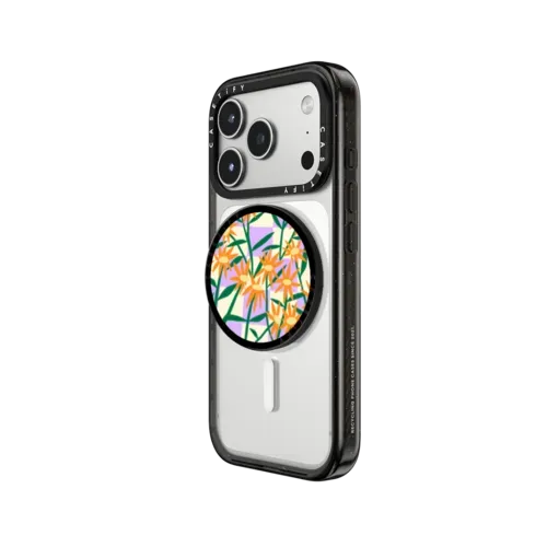 Checkerboard Floral - Snappy Grip Stand - Snappy Grip Stand MagSafe Compatible