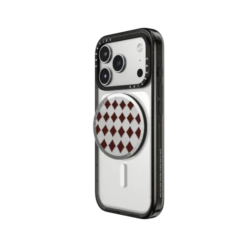 Brown Checks - Snappy Grip Stand - Snappy Mirror Grip Stand MagSafe Compatible