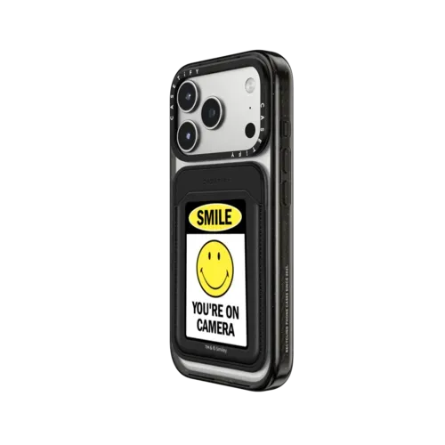 SMILE! Caution You're On Camera Snappy Wallet - Snappy MagSafe Wallet - Snappy BioVeg Wallet MagSafe Compatible