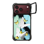 Trace Butterfly Case - iPhone 18 Pro Max - Ultra Impact Ring Stand Case - Mirror