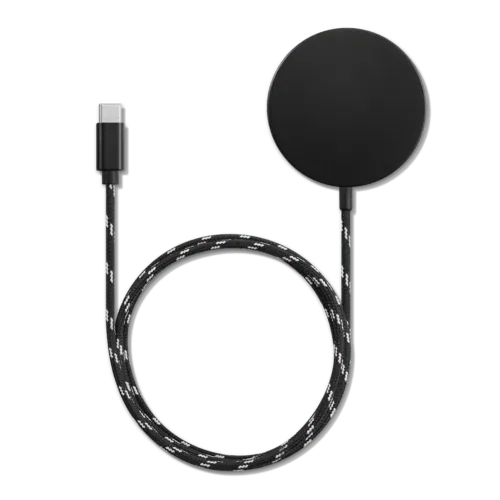 Batman™ Black Logo Magnetic Wireless Charger - PowerThru Magnetic Wireless Charger MagSafe Compatible