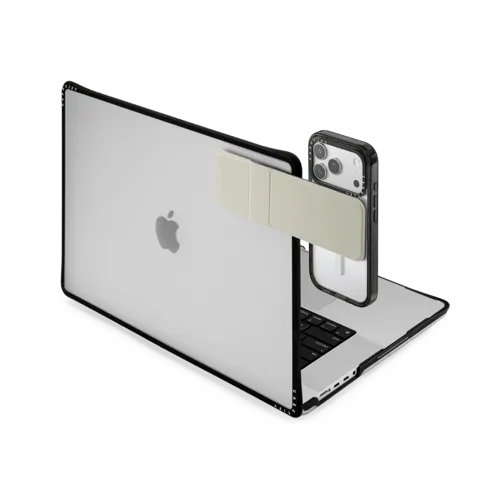 Berry Stripes - Snappy Laptop Phone Mount - Snappy Laptop Phone Mount MagSafe Compatible